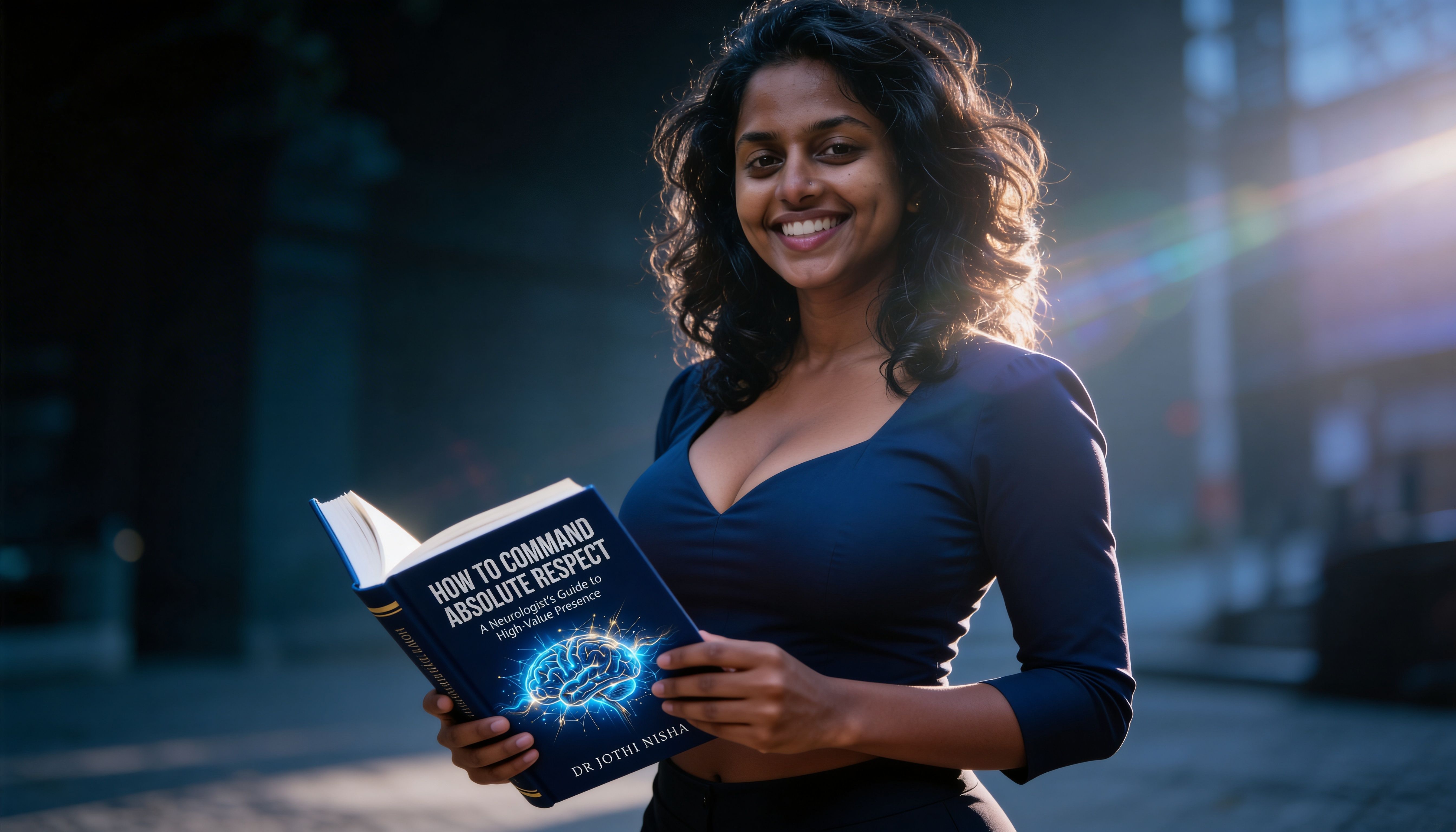DR Jothi Nisha holding the book